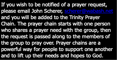 If you wish to be notified of a prayer request, pl